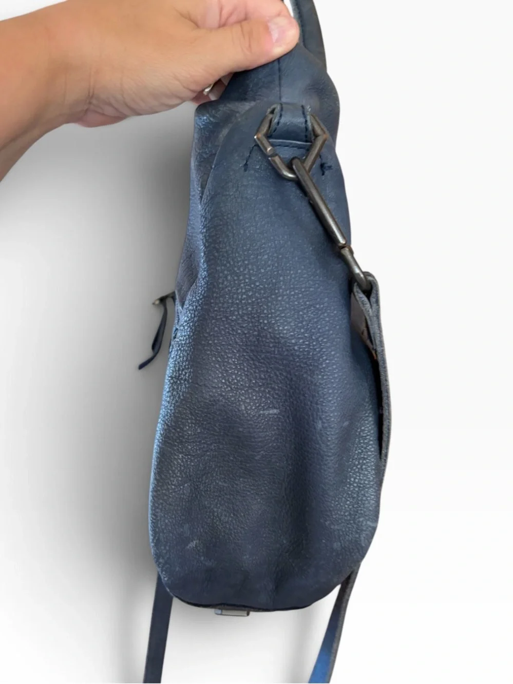 Liebeskind Leather Satchel Blue Grey